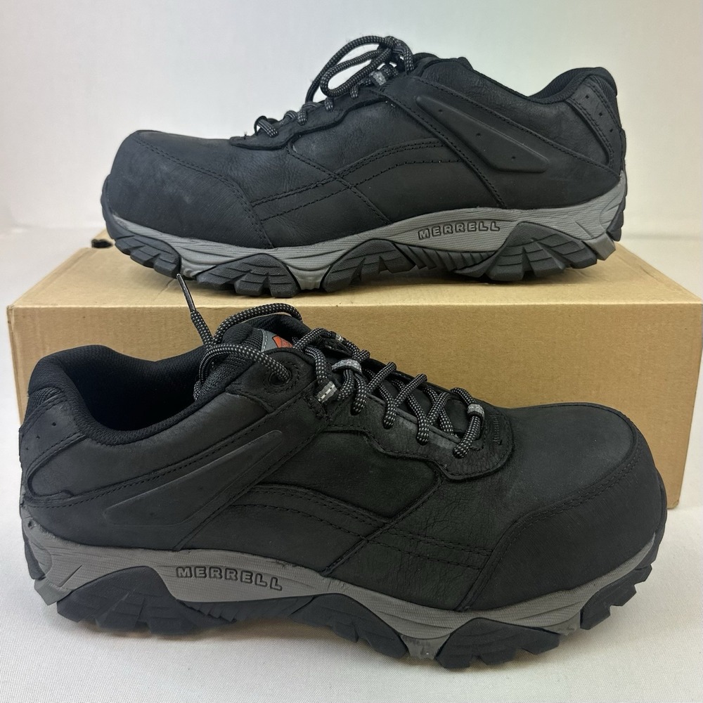 Merrell Mens Moab Adventure Mid Waterproof CF Sneaker Shoe Black Sz 10 W